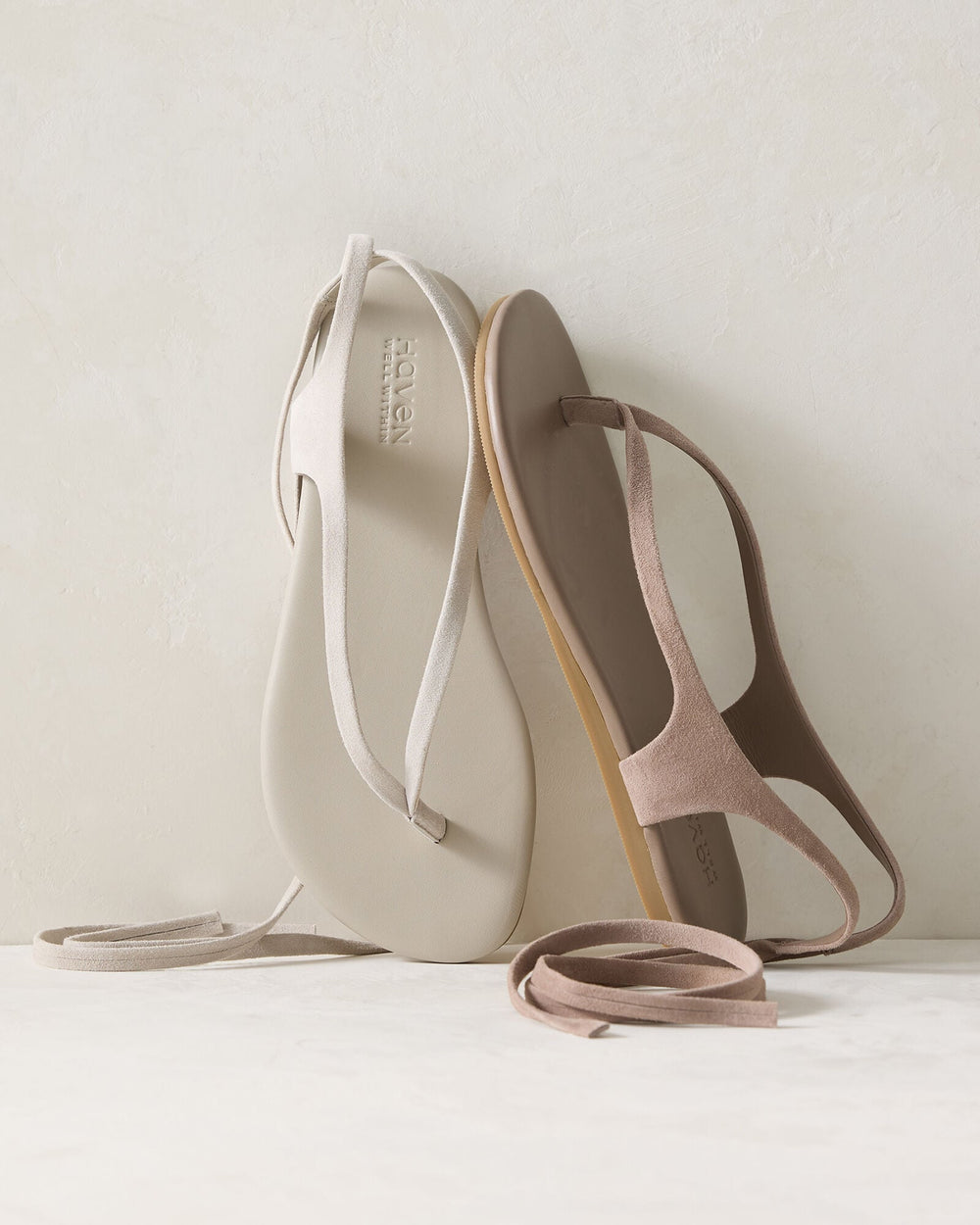 MICA|SHIITAKE SUEDE WRAP-UP THONG SANDALS | Talbots for sale