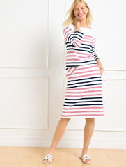 WHITE MULTI AUTHENTIC TALBOTS TEE - SOFIA STRIPE | Talbots near me