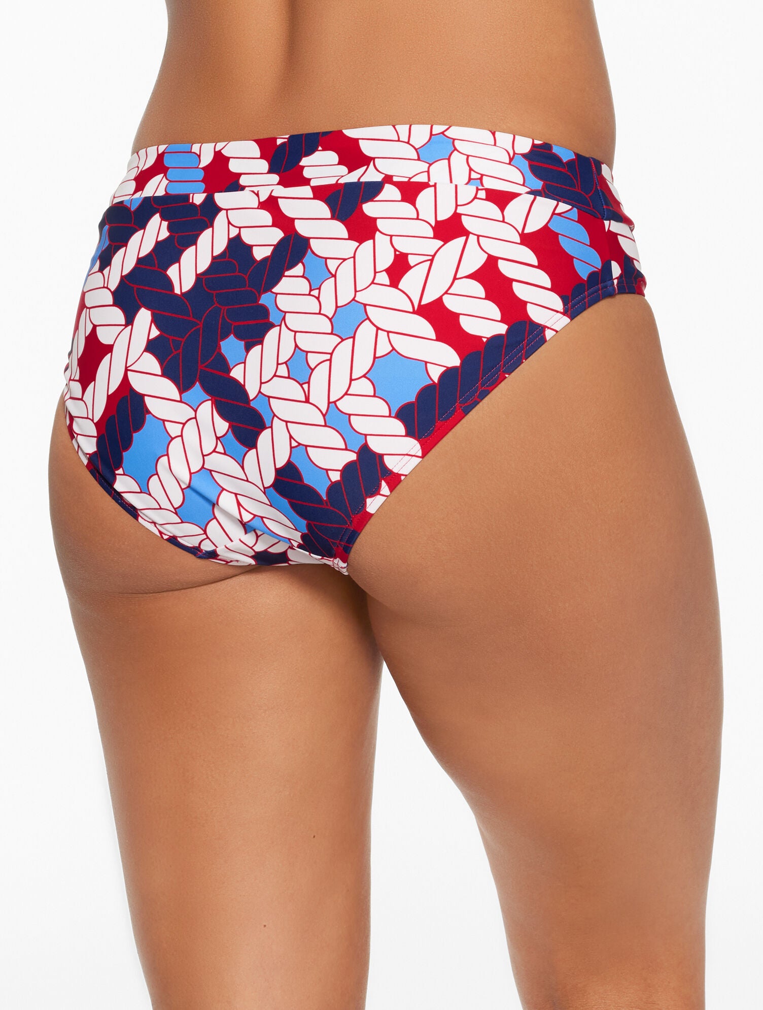 RED PEPPER MULTI AQUA CLUB HIGH WAIST SWIM BOTTOM - NAUTICAL VIBES | Talbots near me