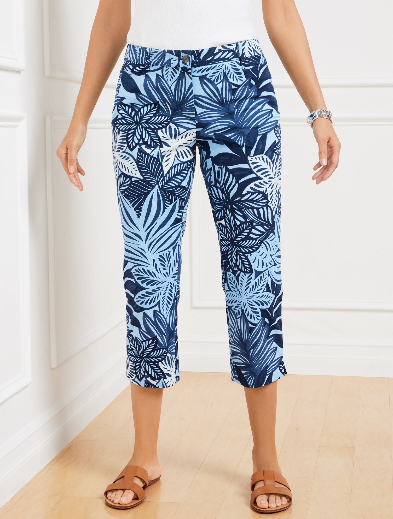 INDIA INK/LAKESIDE PERFECT SKIMMERS - WATERCOLOR BOTANICAL | Talbots online