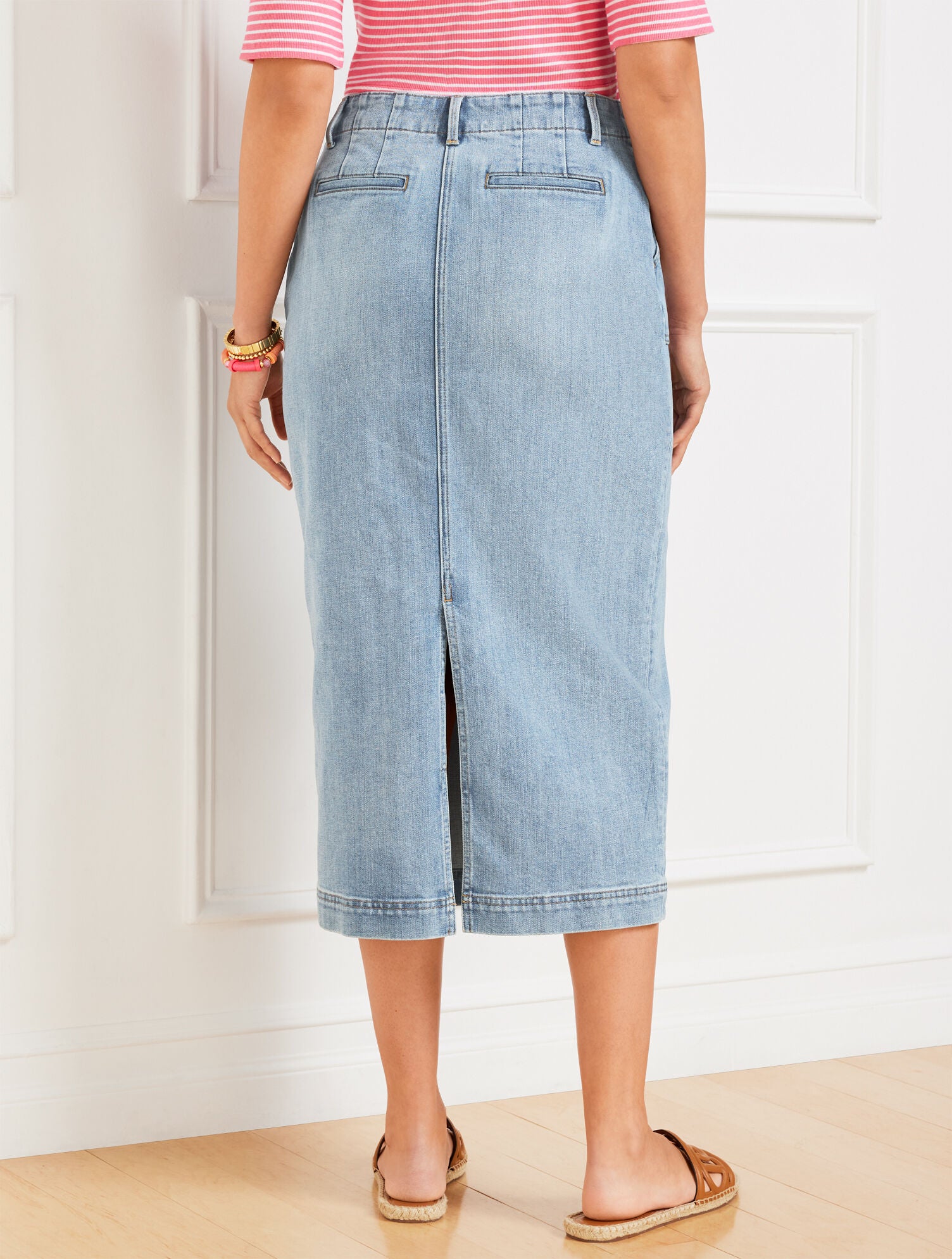 CORNELIA WASH DENIM MIDI SKIRT - CORNELIA WASH | Talbots near me