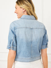 MEGHAN WASH SHORT SLEEVE JEAN JACKET - MEGHAN WASH | Talbots on sale