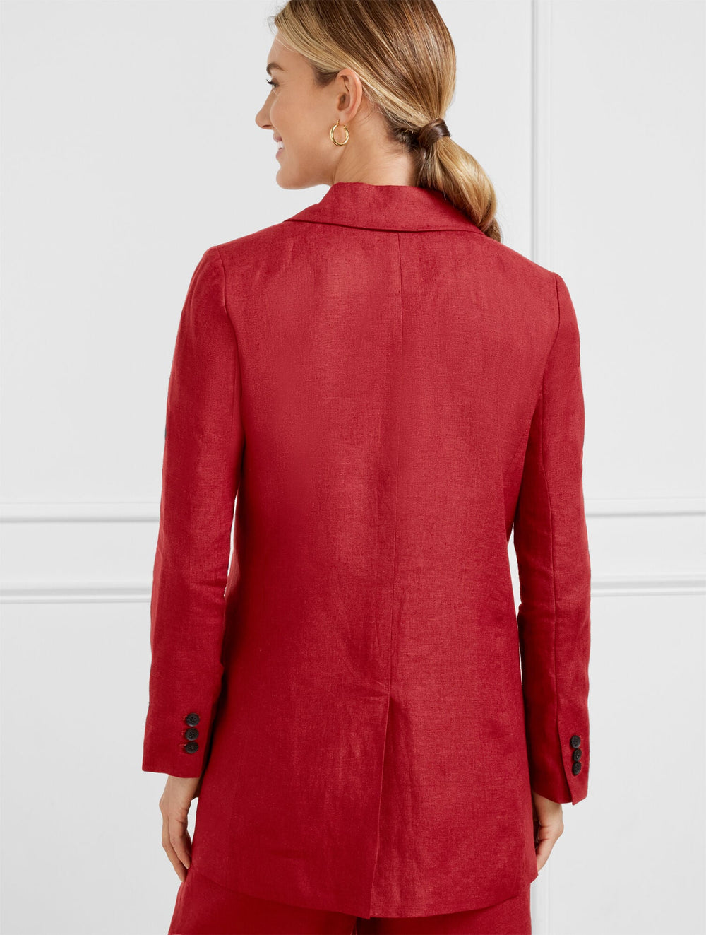 SANGRIA NO CLOSE LINEN BLAZER | Talbots online
