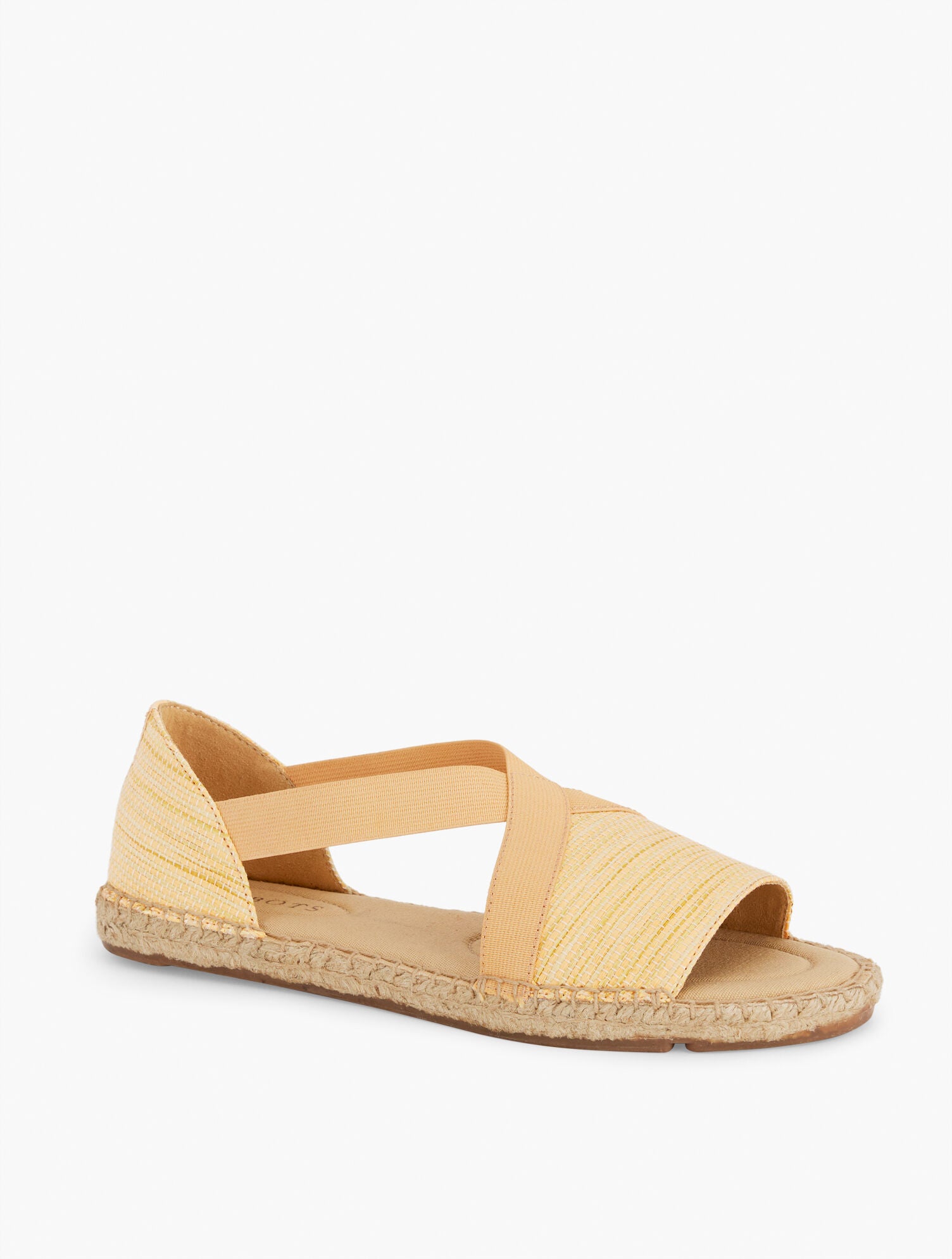 CORN SILK ILYSSA ELASTIC STRAW ESPADRILLE FLATS - CORN SILK | Talbots online