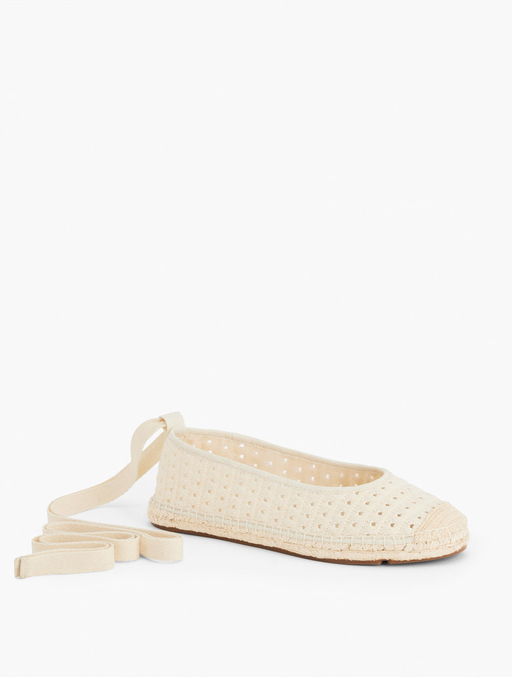 IVORY IZZY CROCHET ESPADRILLE FLATS | Talbots near me