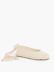 IVORY IZZY CROCHET ESPADRILLE FLATS | Talbots near me