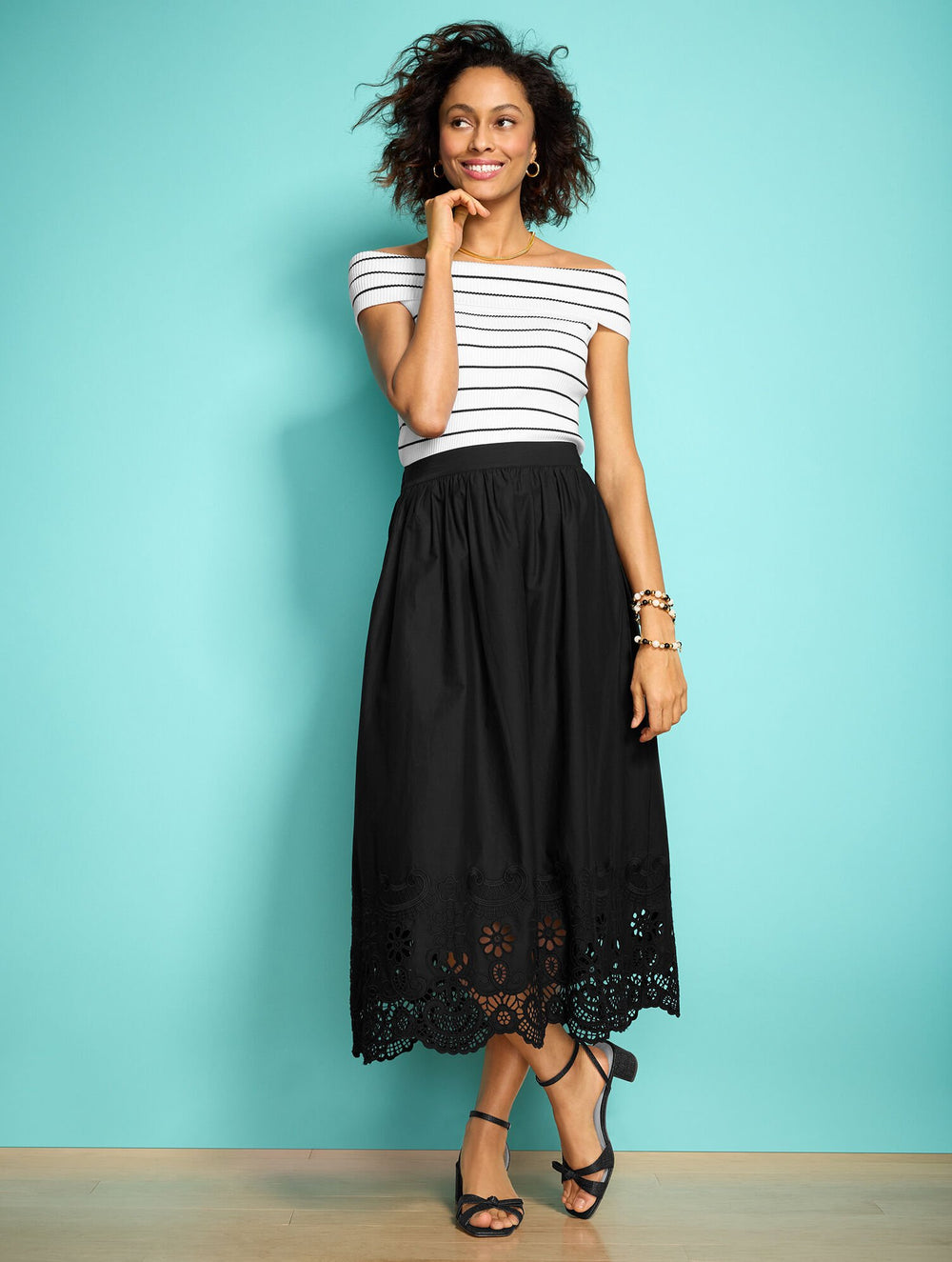 BLACK|INDIGO BLUE|NATURAL LILY RAFFIA BLOCK HEEL SANDALS - FRAYED | Talbots outlet
