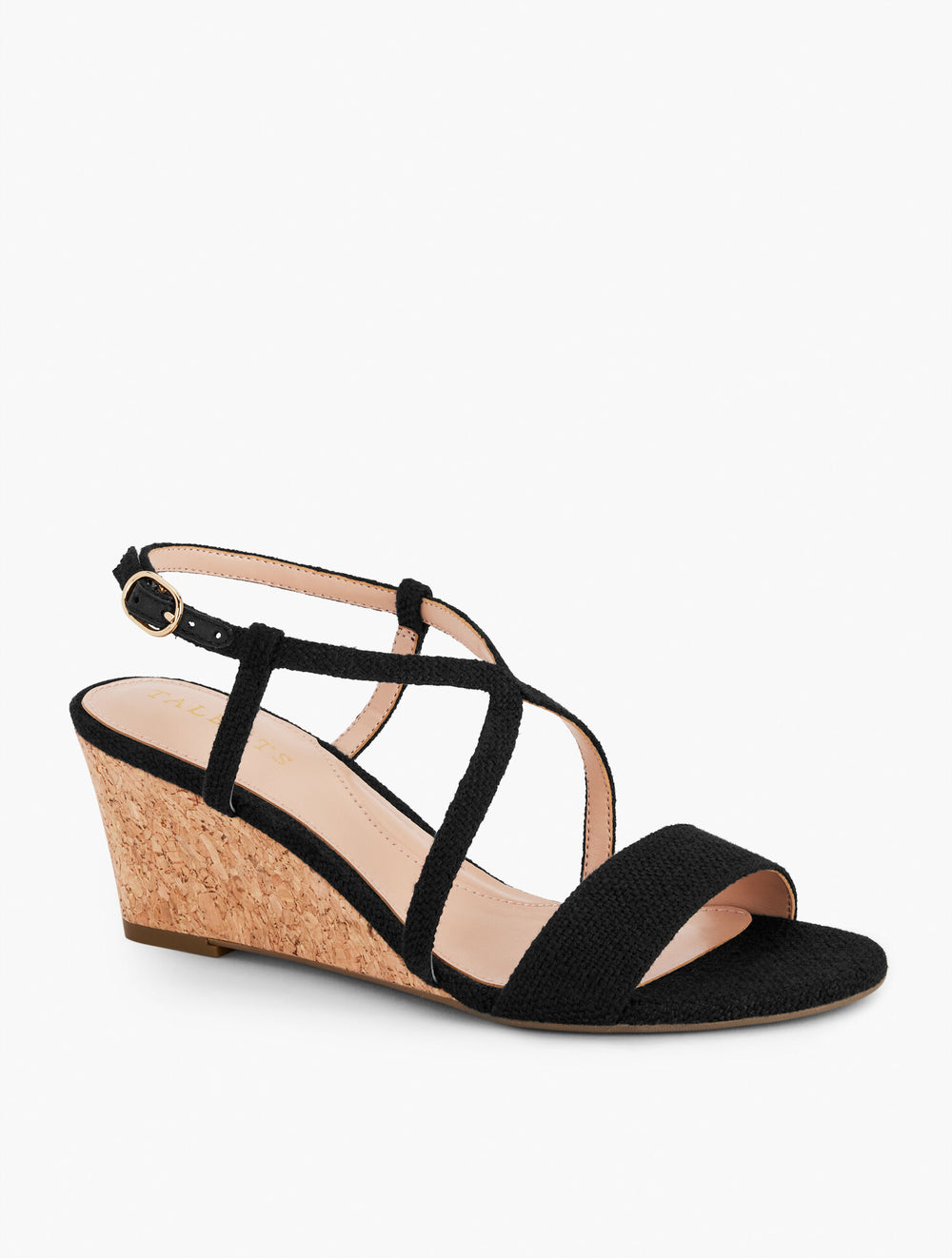 BLACK ROYCE WEDGE SANDALS | Talbots online