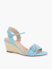 BLUEBELL ROYCE SCALLOPED WEDGE SANDALS | Talbots US