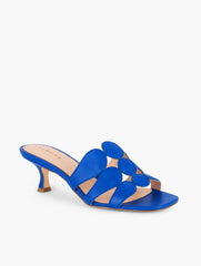 BLUE MAJESTY SABEL NAPPA FLARE HEEL SANDALS | Talbots sale