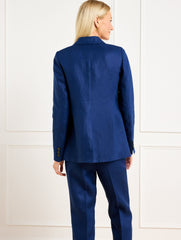 BRIGHT NAVY LUXE IRISH LINEN BLAZER | Talbots online