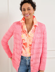 CAMELLIA ROSE V-NECK GIRLFRIEND CARDIGAN - MARL | Talbots near me