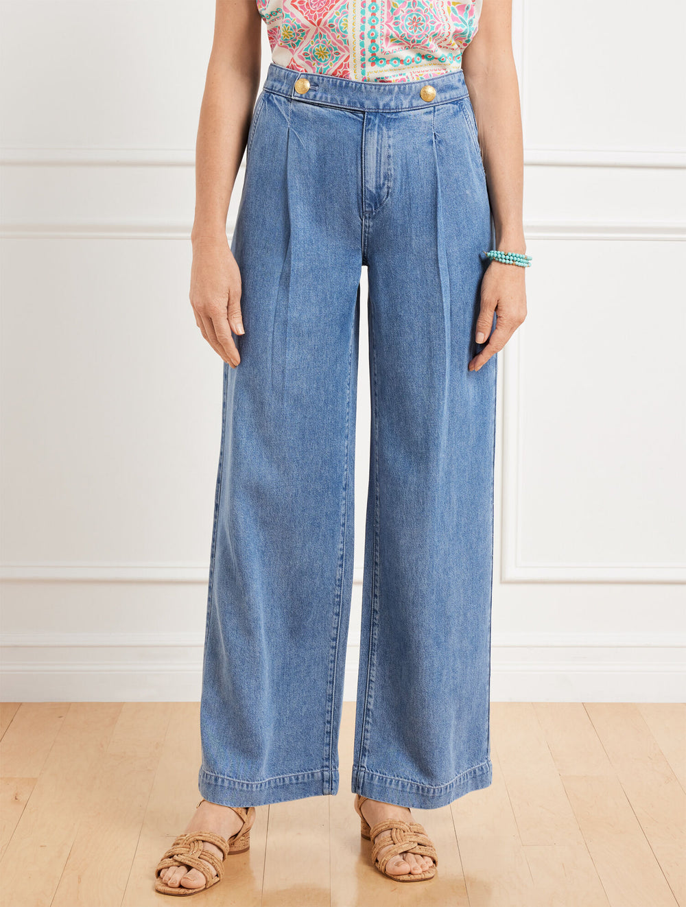 NAOMI WASH WIDE LEG TROUSER JEANS - NAOMI WASH | Talbots online