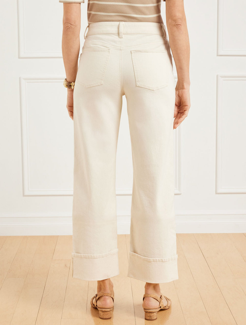 NATURAL STRAIGHT ANKLE CUFF JEANS | Talbots US