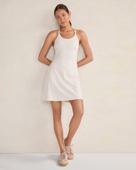 LIGHT STONE|TWILIGHT BALANCE CRISS CROSS ACTIVE DRESS | Talbots for sale