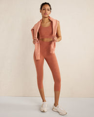 PALOMA HEATHER BALANCE HEATHER CAPRI LEGGINGS | Talbots outlet