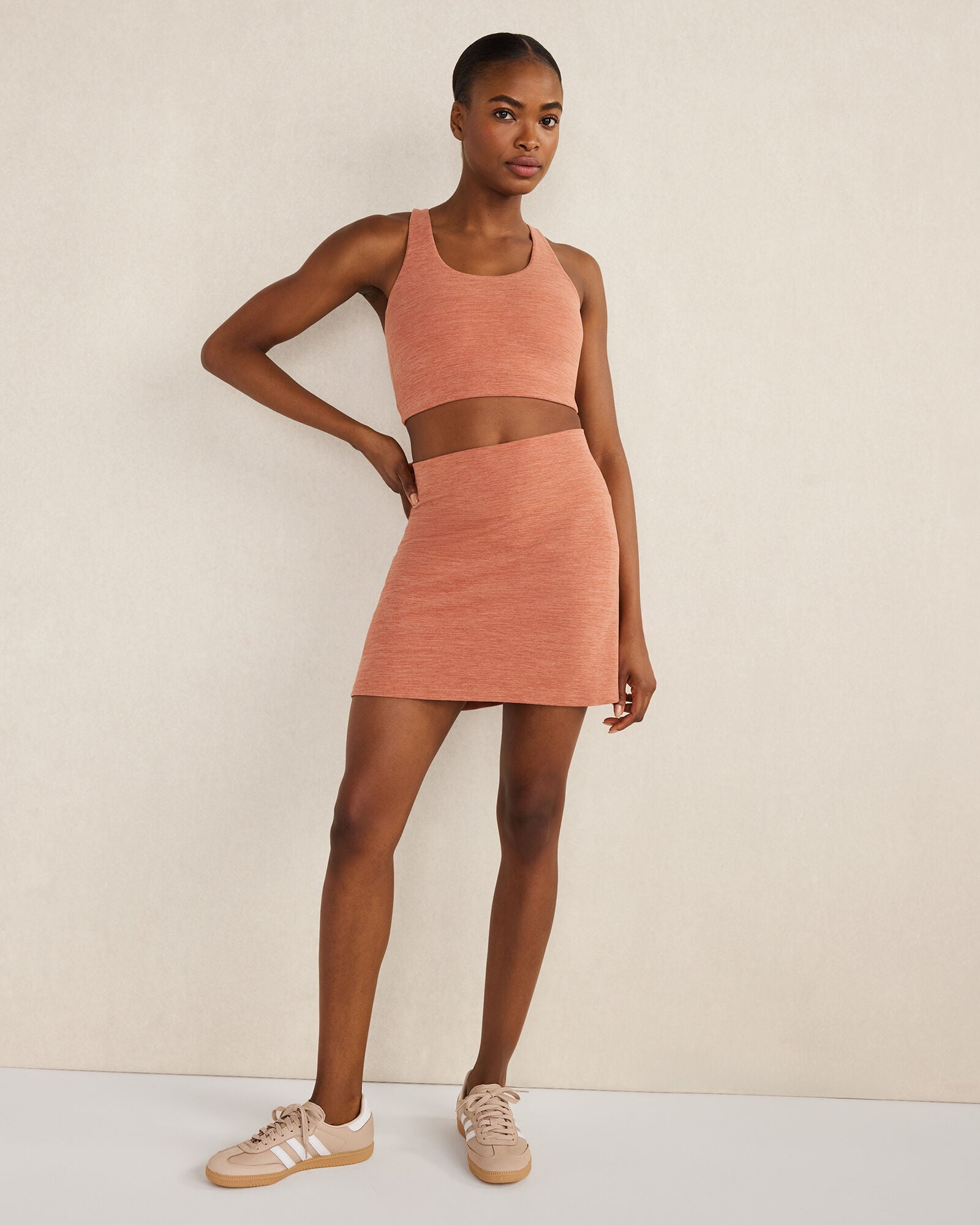 PALOMA HEATHER BALANCE HEATHER ACTIVE SKORT | Talbots US