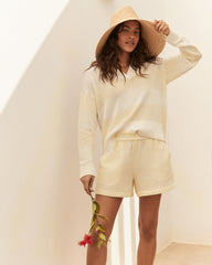 PEAR SORBET|VETIVER ORGANIC COTTON GAUZE SHORTS | Talbots online