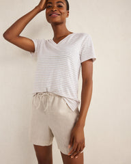 SIENNA LINEN SHORTS | Talbots discount