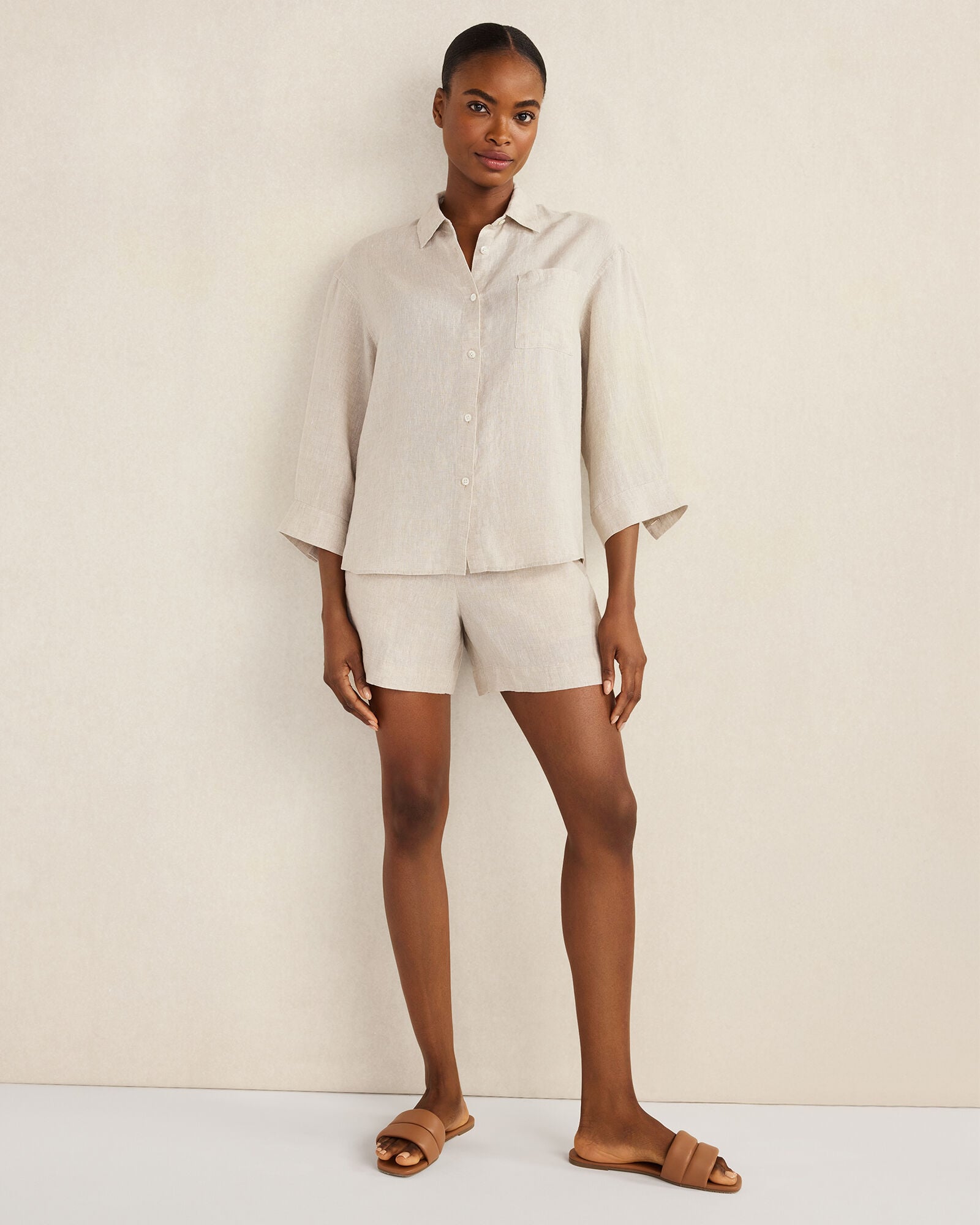 SIENNA LINEN SHORTS | Talbots online
