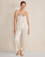 BLACK|BLACKCURRANT|BURGUNDY BERRY|FULL MOON|TRUE NAVY WASHABLE SILK PLEATED CAMI | Talbots discount