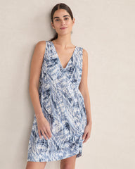 WIND MULTI ORGANIC COTTON POPLIN TIE DYE CHEMISE | Talbots US