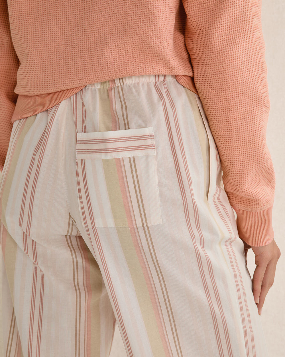 PALOMA MLTI FLAVIO STRIPE ORGANIC COTTON POPLIN MIXED STRIPE SLEEP PANTS | Talbots on sale