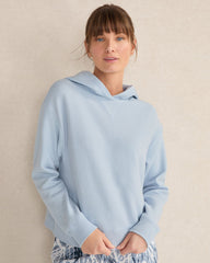 FAWN HEATHER|GARMENT DYE LAKE|GARMENT DYE NIGHTFALL|SEEDED UNDYED|BURGUNDY BERRY|GARMENT DYE DRAGONFLY|LT TUSCAN RED|WIND|GARMENT DYE BRIGHT MAUVE|COLORADO CLAY HTHR|GARMENT DYE INDIGO ORGANIC COTTON WAFFLE HOODIE | Talbots outlet