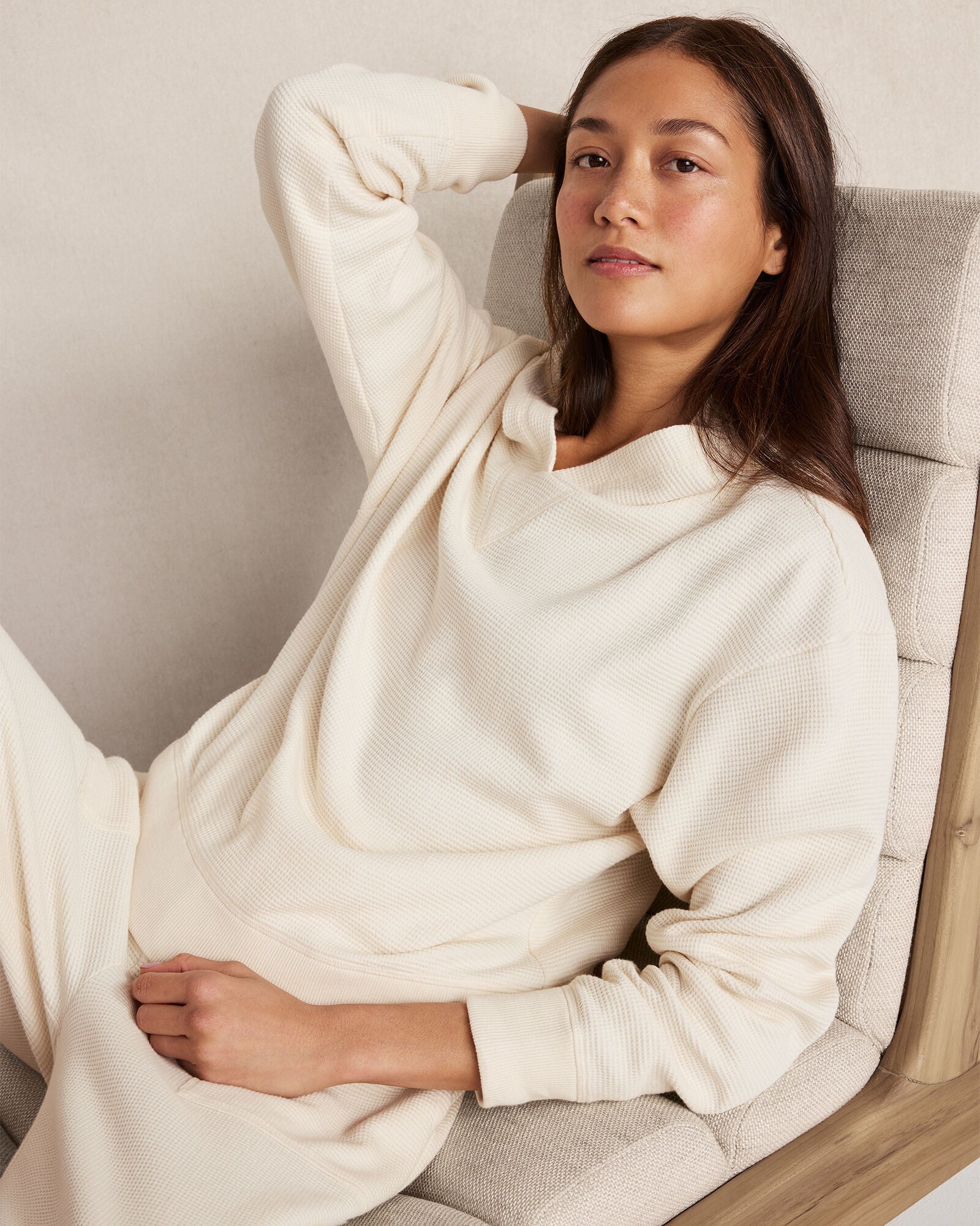 FAWN HEATHER|GARMENT DYE LAKE|GARMENT DYE NIGHTFALL|SEEDED UNDYED|BURGUNDY BERRY|GARMENT DYE DRAGONFLY|LT TUSCAN RED|WIND|GARMENT DYE BRIGHT MAUVE|COLORADO CLAY HTHR|GARMENT DYE INDIGO ORGANIC COTTON WAFFLE HOODIE | Talbots discount