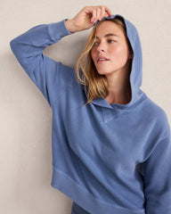 FAWN HEATHER|GARMENT DYE LAKE|GARMENT DYE NIGHTFALL|SEEDED UNDYED|BURGUNDY BERRY|GARMENT DYE DRAGONFLY|LT TUSCAN RED|WIND|GARMENT DYE BRIGHT MAUVE|COLORADO CLAY HTHR|GARMENT DYE INDIGO ORGANIC COTTON WAFFLE HOODIE | Talbots discount