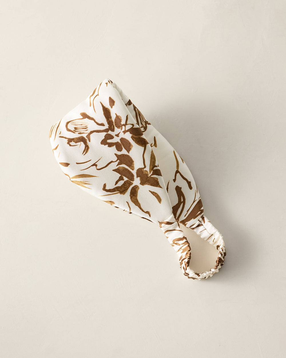 IVORY/OCHRE WASHABLE SILK TROPICAL BLOOMS PUFFER EYE MASK | Talbots discount