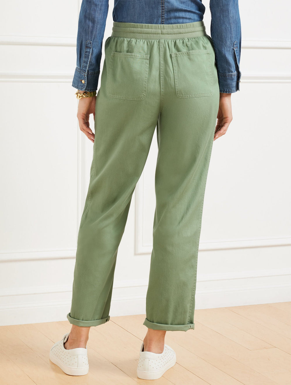 LODEN FROST|MIDNIGHT SKY STRAIGHT ANKLE RELAXED PULL-ON PANTS | Talbots near me