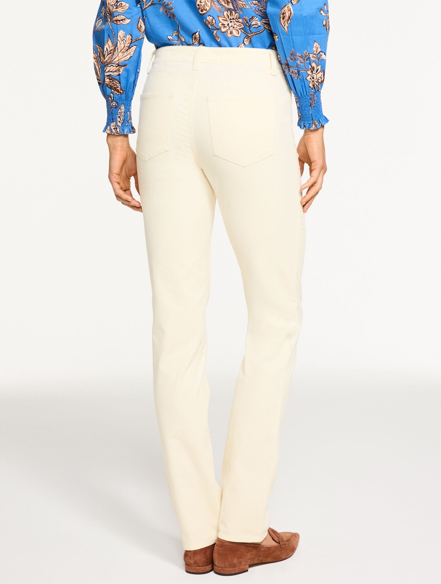 BLACK|BLUE SLATE|CARAMEL|CLASSIC RED|DARK AUBERGINE|INDIGO BLUE|IVORY|PINE GROVE|RICH BURGUNDY|SEAWEED|WREN GREY STRAIGHT LEG STRETCH CORDUROY PANTS | Talbots online