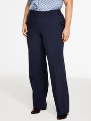 BLACK|INDIGO|BROWN PLUS EXCLUSIVE TALBOTS GREENWICH WIDE LEG PANTS | Talbots US