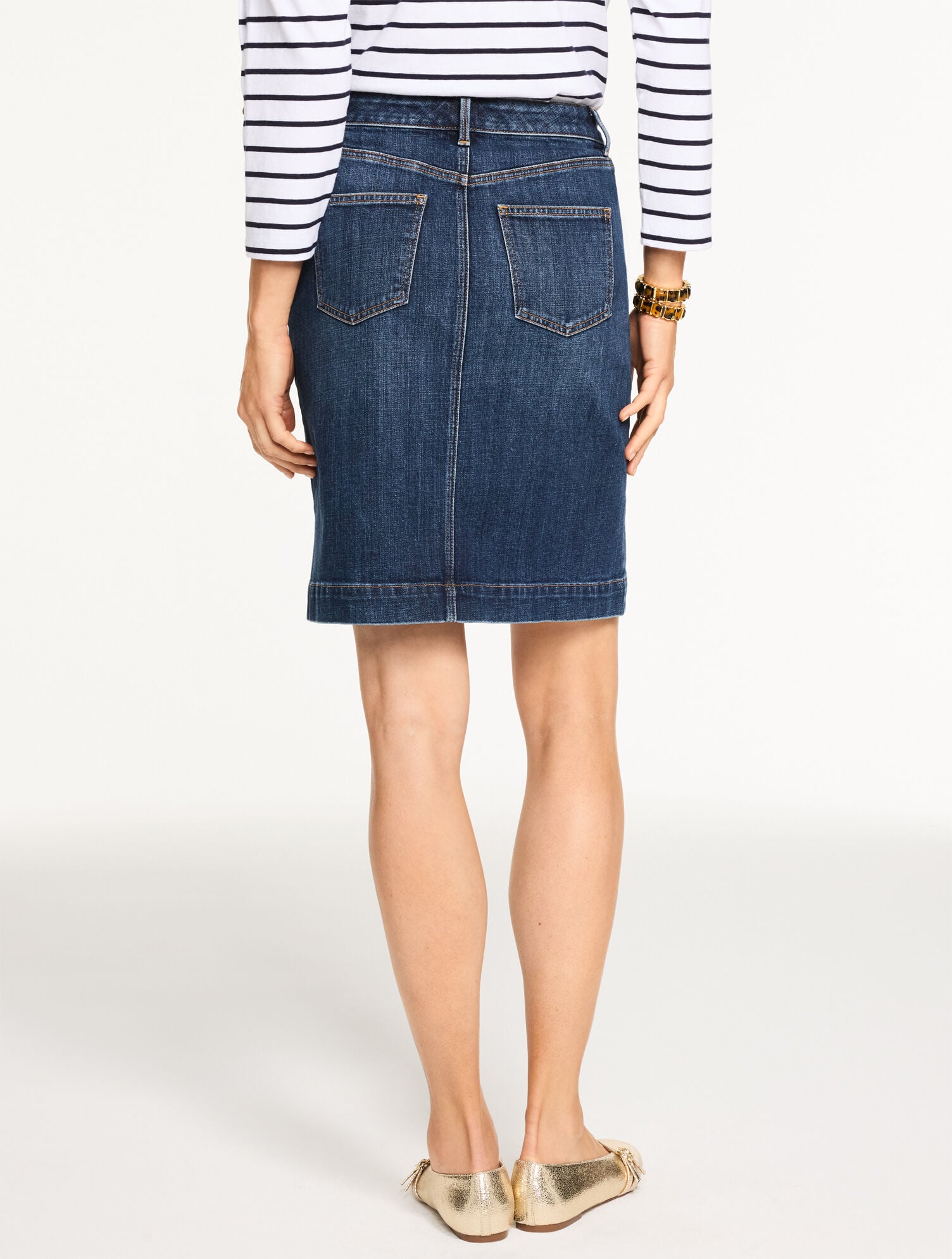 ADELAIDE DENIM A-LINE SKIRT - ADELAIDE WASH | Talbots online