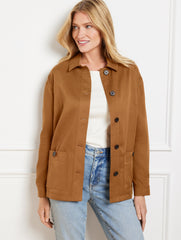 SIERRA BROWN CHORE JACKET | Talbots for sale