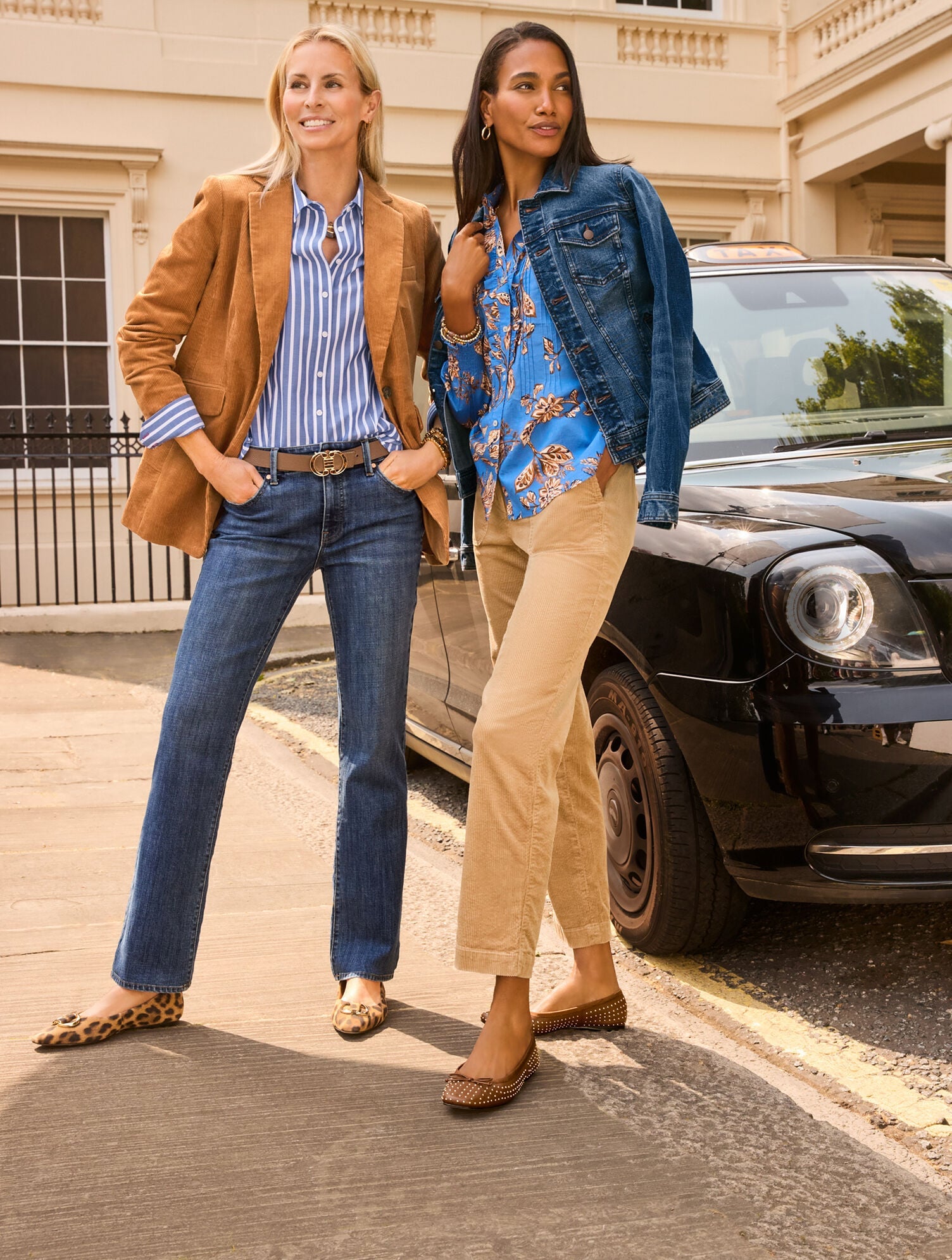 ACORN BROWN|MOONLIGHT BLUE CORDUROY BLAZER | Talbots sale
