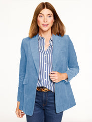 ACORN BROWN|MOONLIGHT BLUE CORDUROY BLAZER | Talbots sale