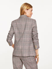 IVORY MULTI DOUBLE BREASTED BLAZER - GLEN PLAID | Talbots near me