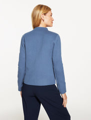 MOONLIGHT BLUE DOUBLE FACE WOOL BLEND JACKET | Talbots online