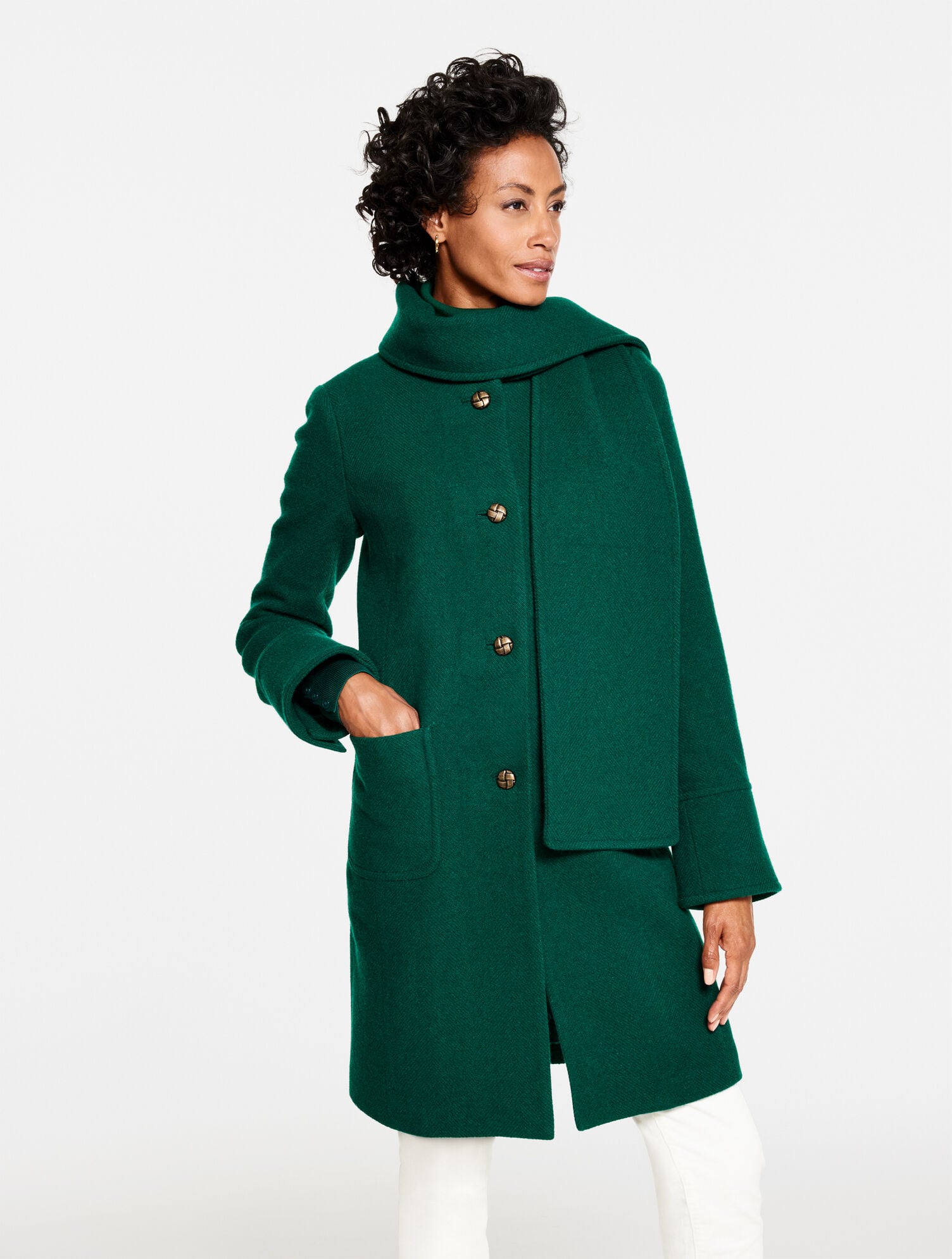 PINE GROVE SCARF COAT | Talbots outlet