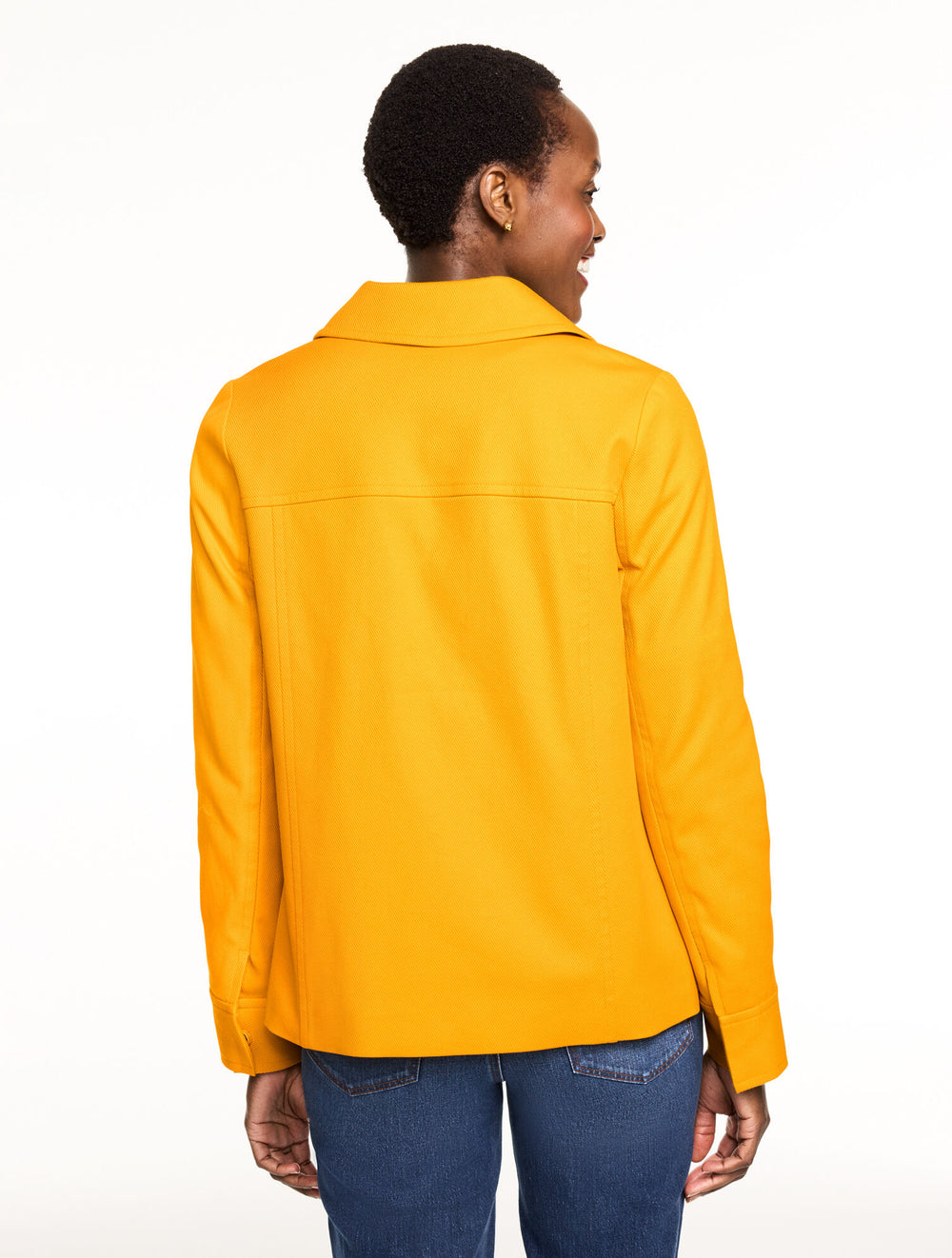 GOLDEN HONEY COTTON TWILL TOGGLE JACKET | Talbots on sale