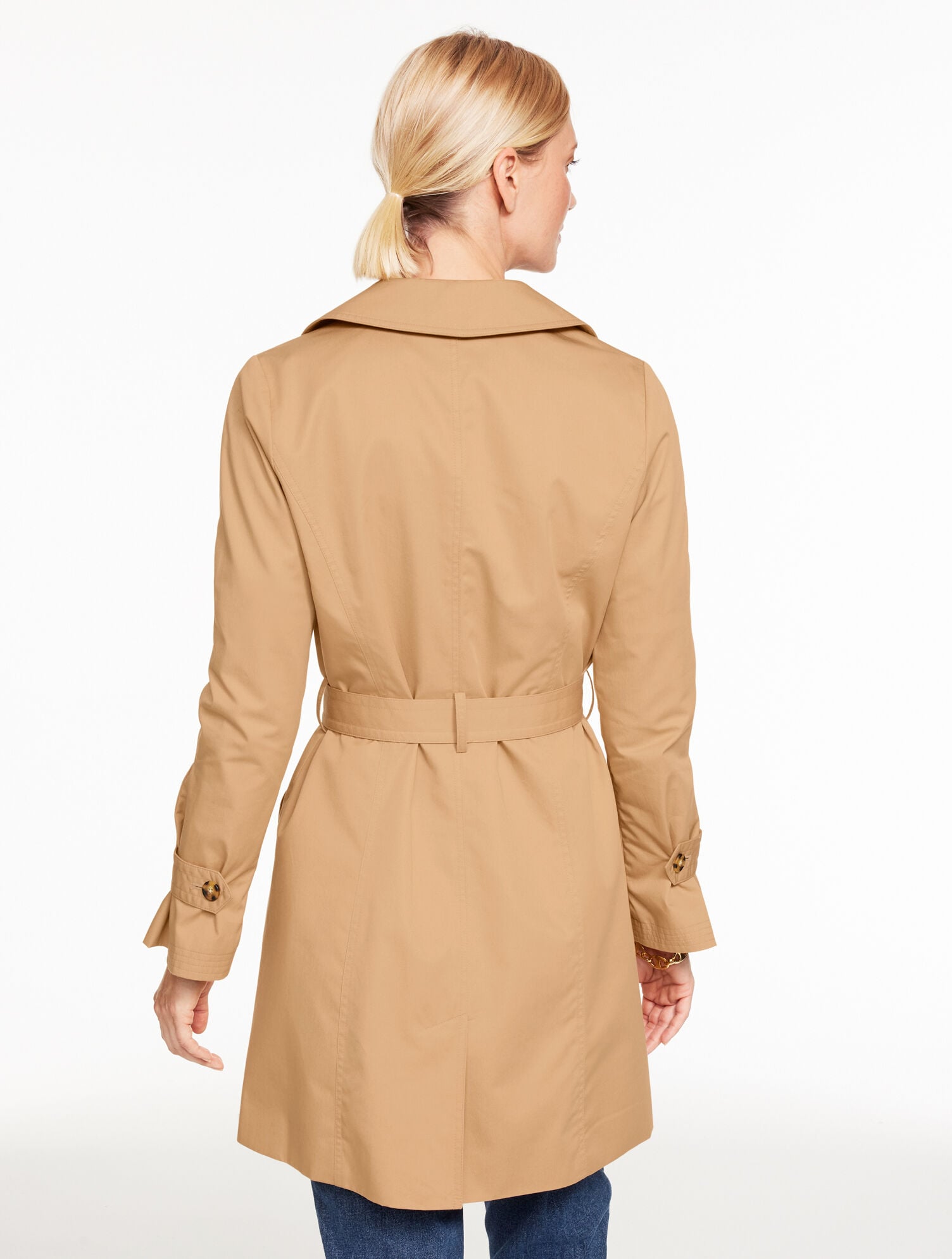 TOASTED COCONUT DRAPEY TRENCH COAT | Talbots online