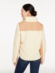 IVORY MIXED MEDIA SHERPA JACKET | Talbots for sale