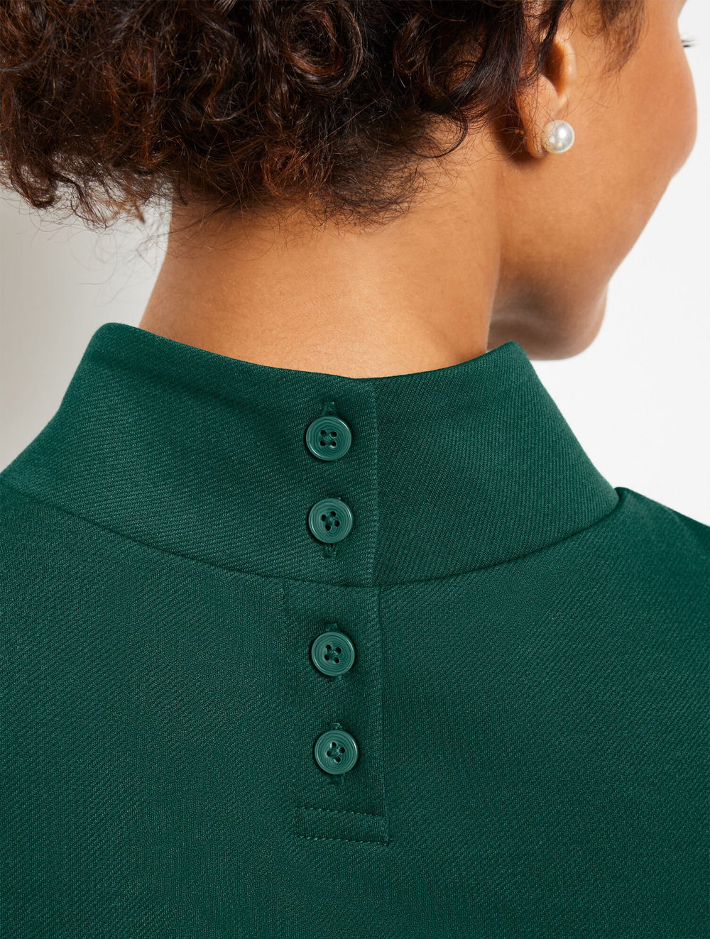 BLACK|COFFEE BEAN|PINE GROVE PASSPORT PONTE MOCKNECK SHELL | Talbots US