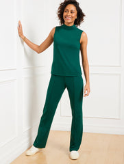 BLACK|COFFEE BEAN|PINE GROVE PASSPORT PONTE MOCKNECK SHELL | Talbots US