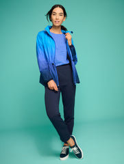 BLUE ASTER/INDIA INK OMBRÉ WINDBREAKER | Talbots for sale