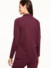RICH BURGUNDY OUT & ABOUT JACKET - LASER CUT | Talbots US