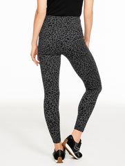 SHADOW HEATHER MULTI STUDIO STRETCH LEGGINGS - TONAL CHEETAH | Talbots online