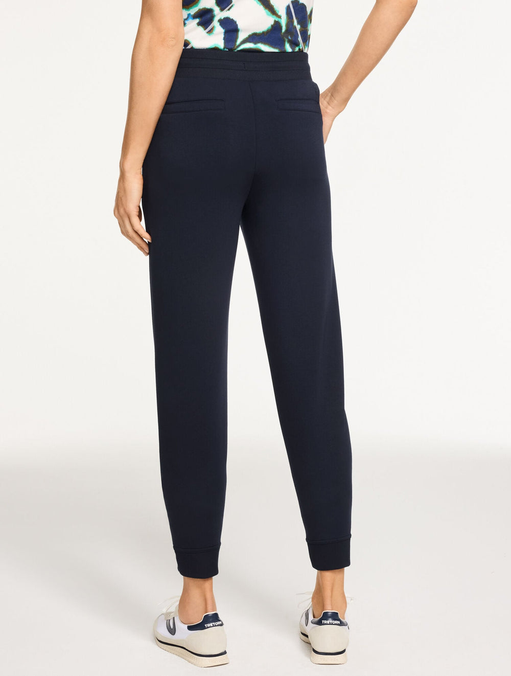 BLACK|INDIGO AIRKNIT STRETCH JOGGERS | Talbots on sale